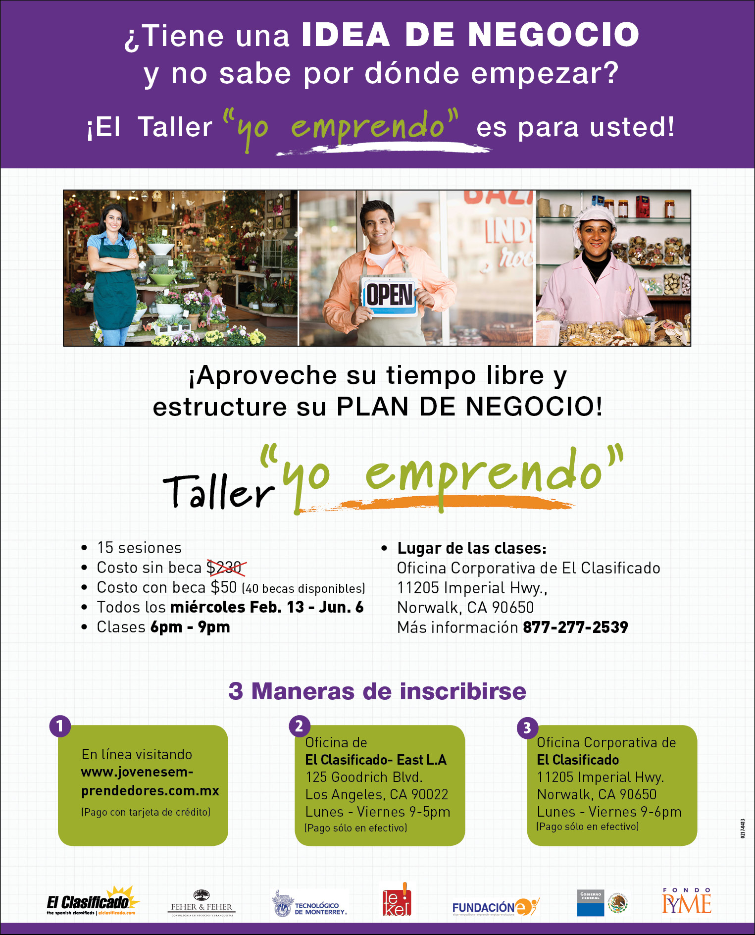 Flyer of Yo Emprendo event