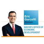 eric garcetti con su socio de negocios
