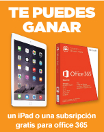 Te Puedes Ganar un iPad o una subscripción gratis para Office 365